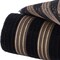 Deco Poly Mesh Black Faux Jute with Matte Gold Metallic Stripes, 10.5" for Wreaths, Bows, Crafts, and Decorations